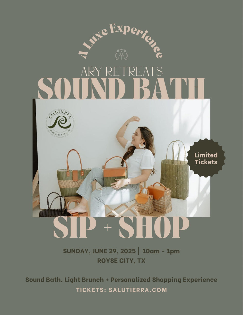 Soundbath Sip n Shop Experience