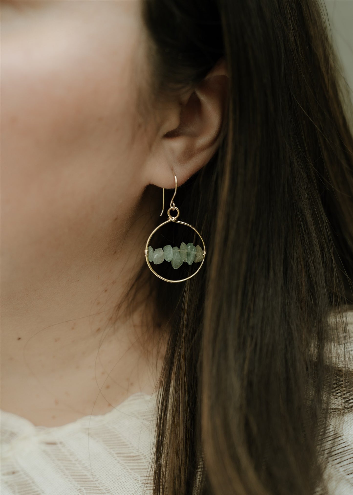 
                  
                    Circle Stone Earrings
                  
                
