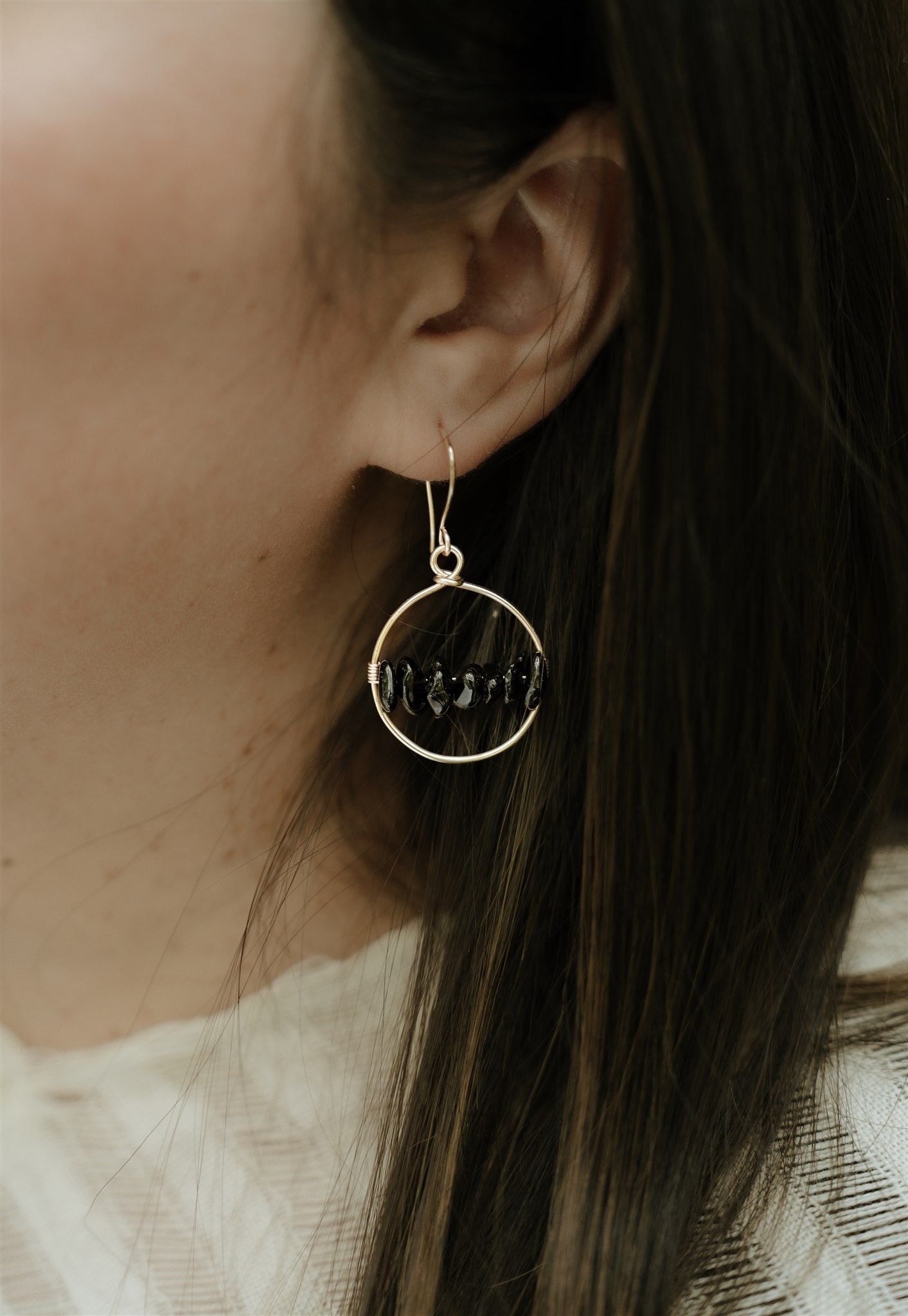 
                  
                    Circle Stone Earrings
                  
                