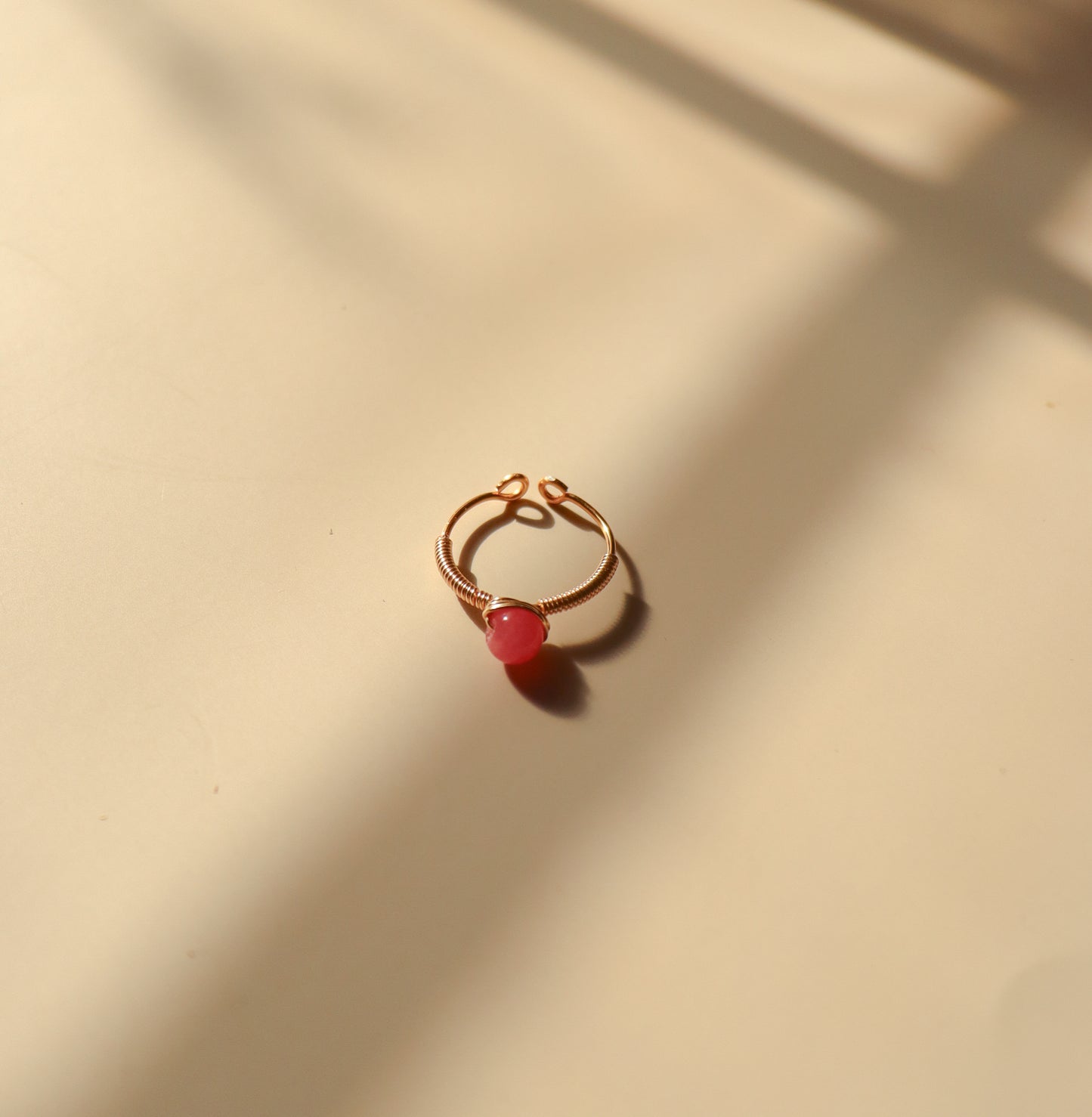 
                  
                    Wire-Wrapped Stone Adjustable Ring | Handmade in El Salvador by Majo Collections
                  
                