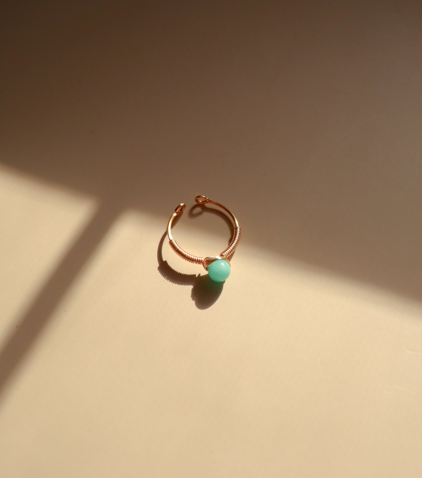 
                  
                    Wire-Wrapped Stone Adjustable Ring | Handmade in El Salvador by Majo Collections
                  
                