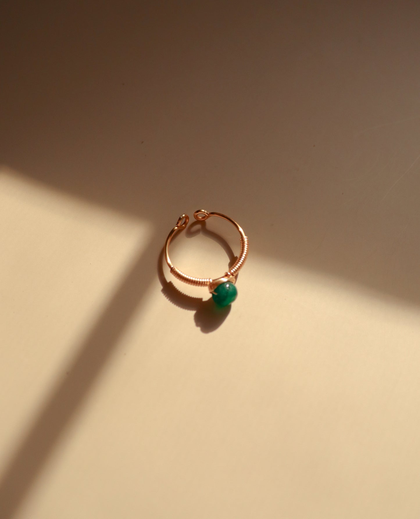 
                  
                    Wire-Wrapped Stone Adjustable Ring | Handmade in El Salvador by Majo Collections
                  
                