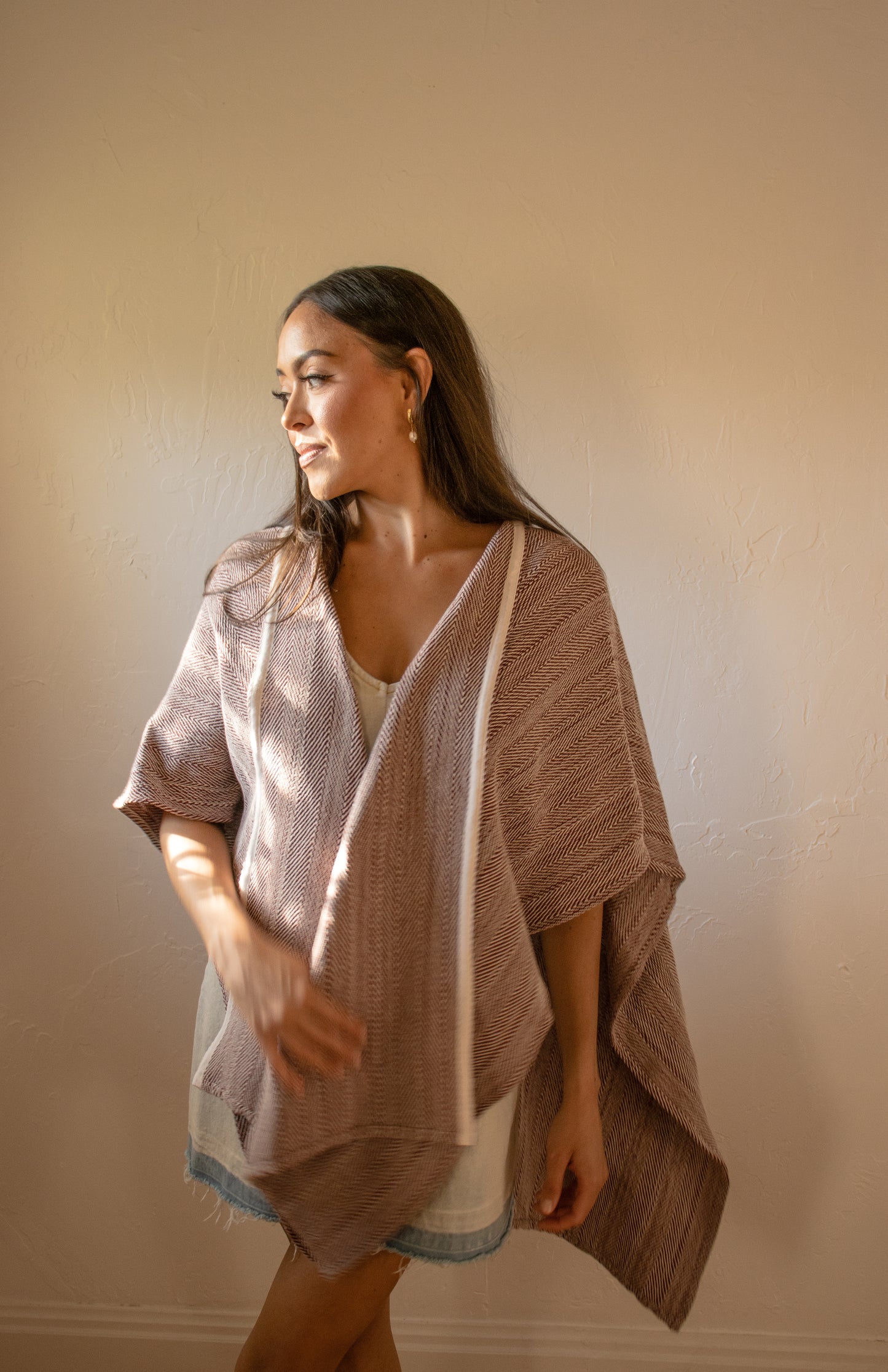 
                  
                    Cojutepeque Open Wrap Poncho |Made in El Salvador by Artesan
                  
                