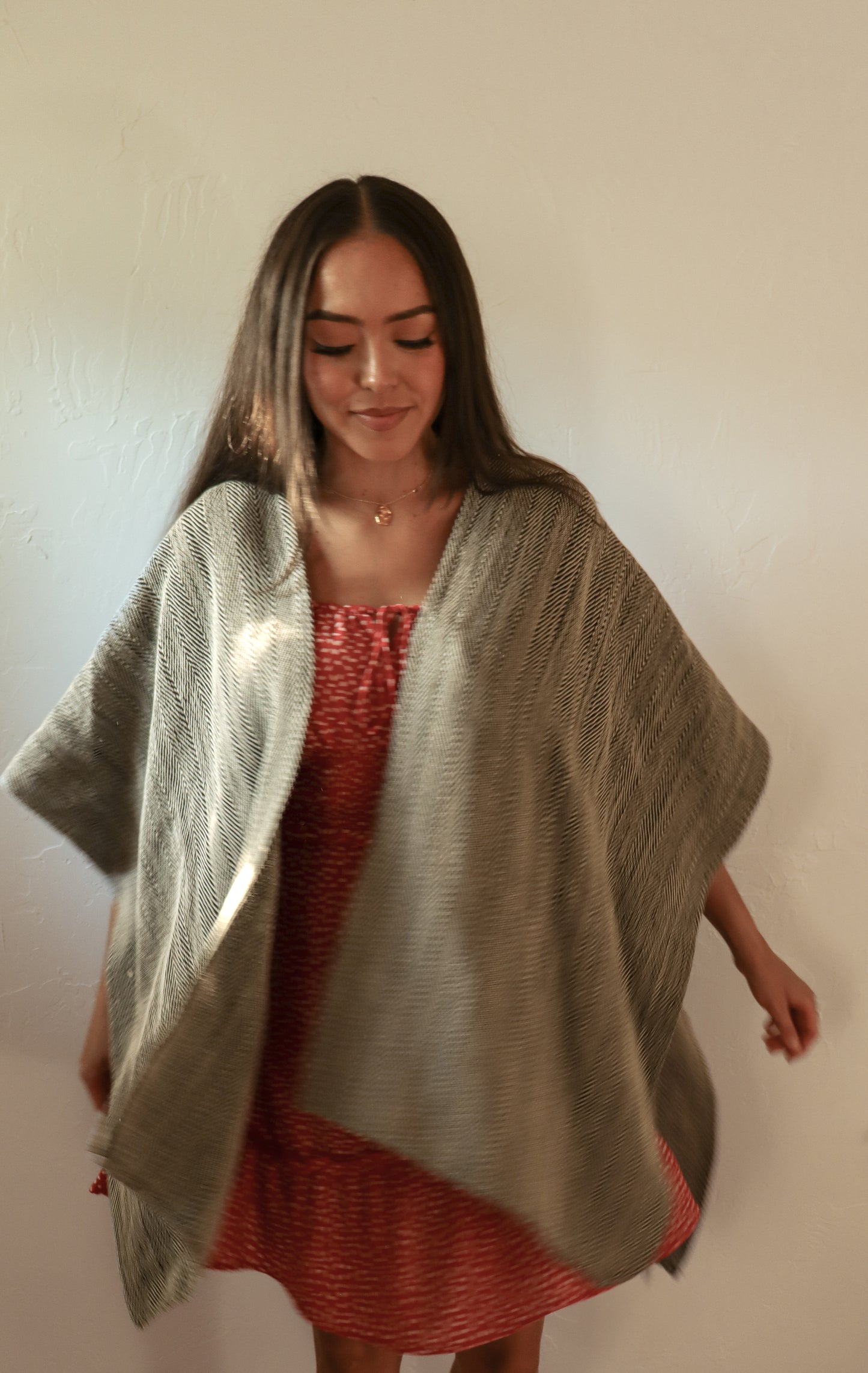 
                  
                    Cojutepeque Open Wrap Poncho |Made in El Salvador by Artesan
                  
                