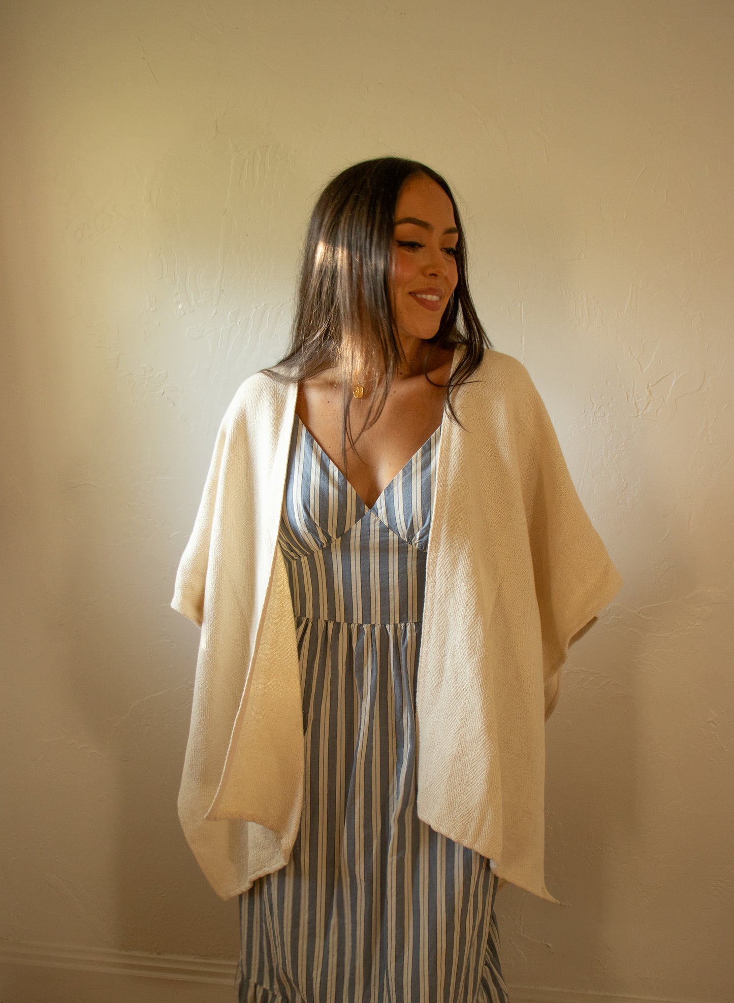 
                  
                    Cojutepeque Open Wrap Poncho |Made in El Salvador by Artesan
                  
                
