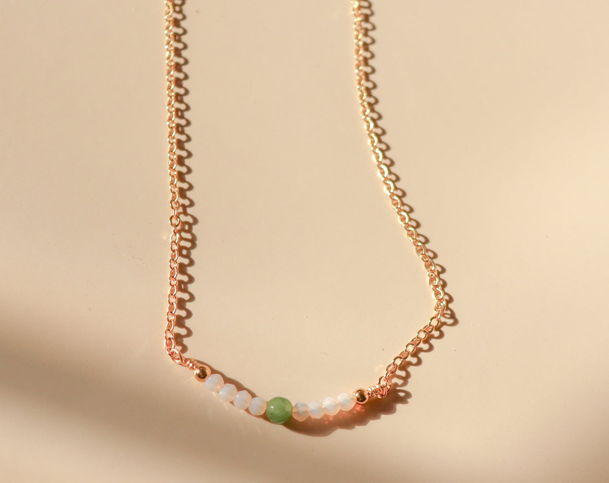
                  
                    Izote Beaded Bar Necklace | Handmade by Majo Collections, El Salvador
                  
                