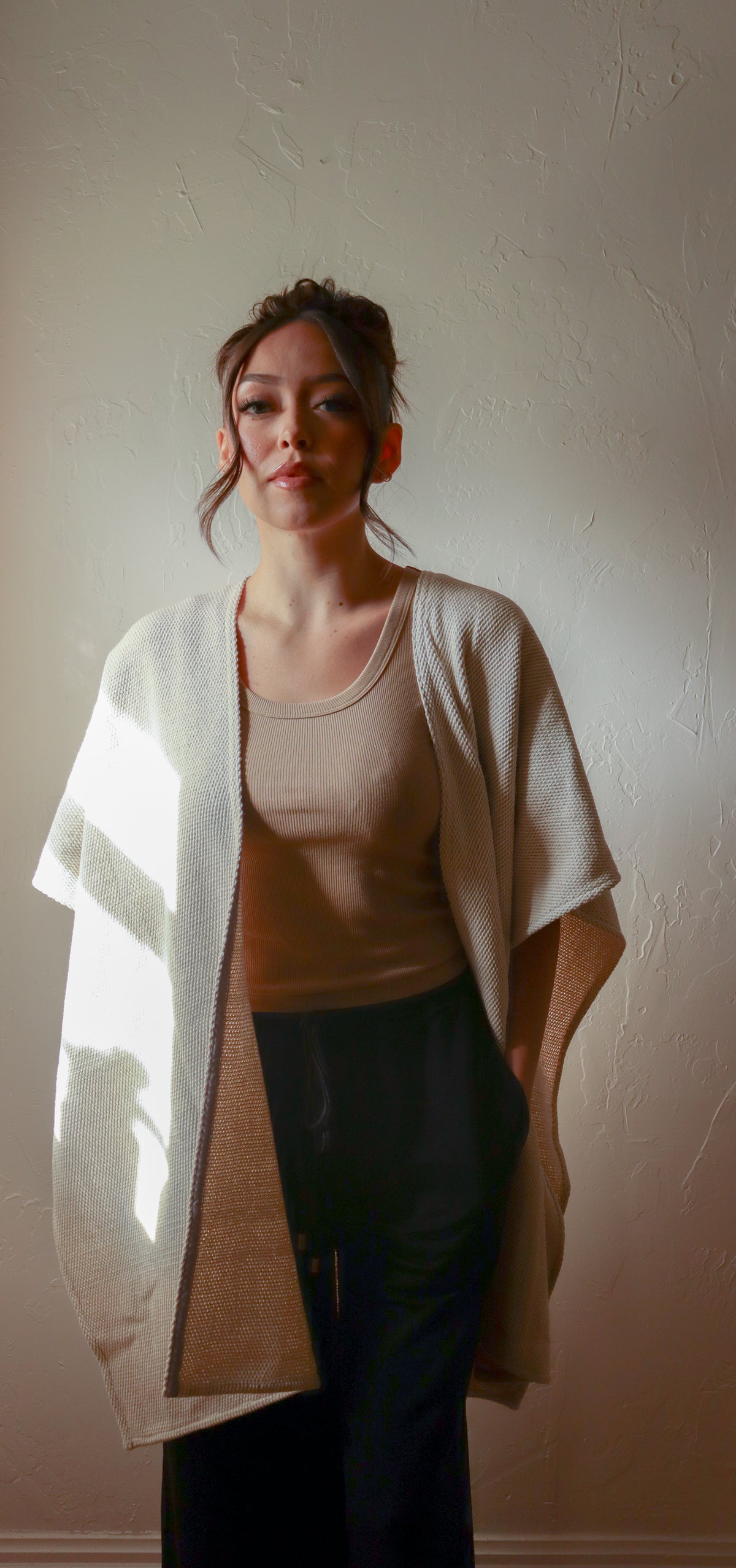 
                  
                    Long Open Poncho | Handwoven in El Salvador
                  
                