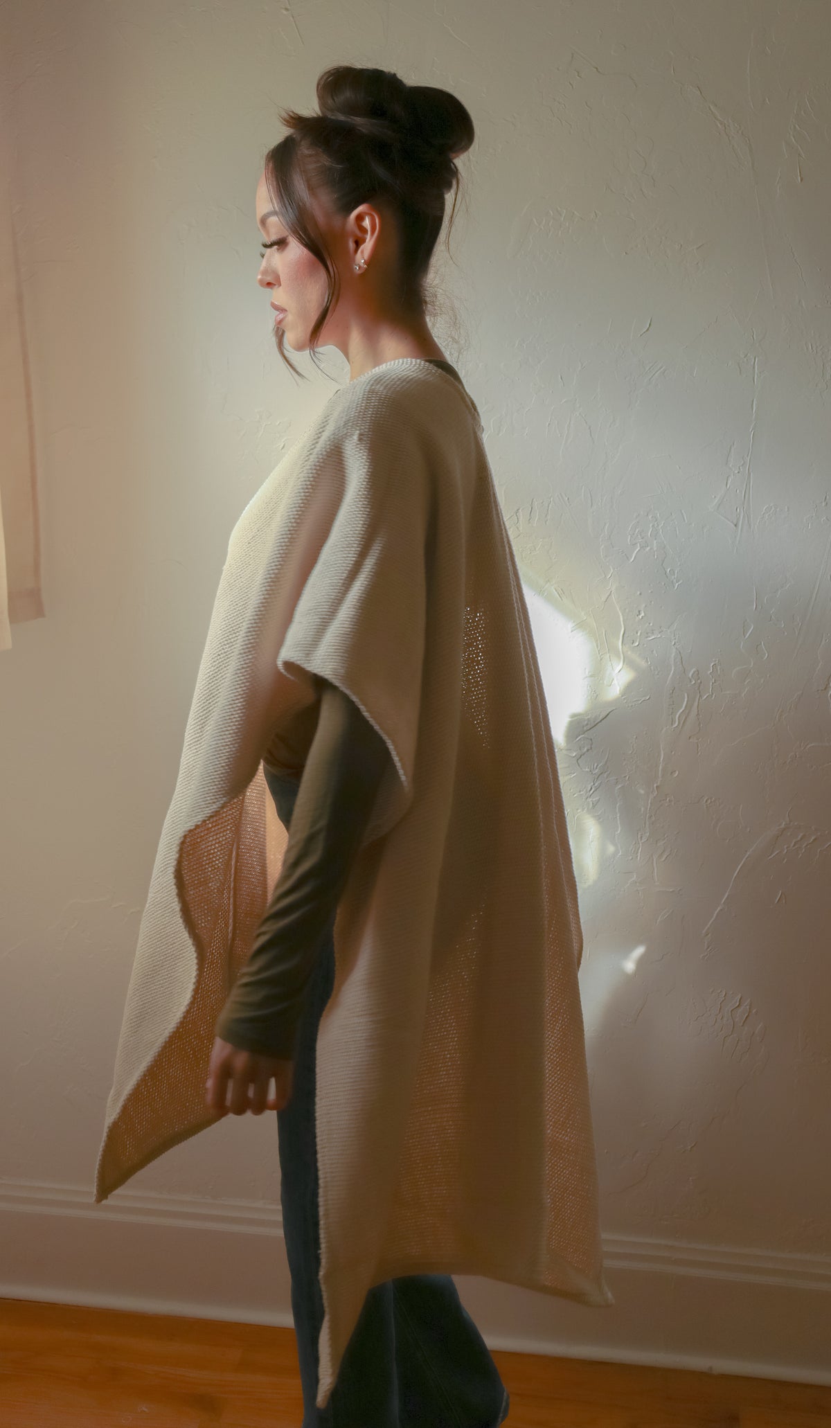 
                  
                    Long Open Poncho | Handwoven in El Salvador
                  
                