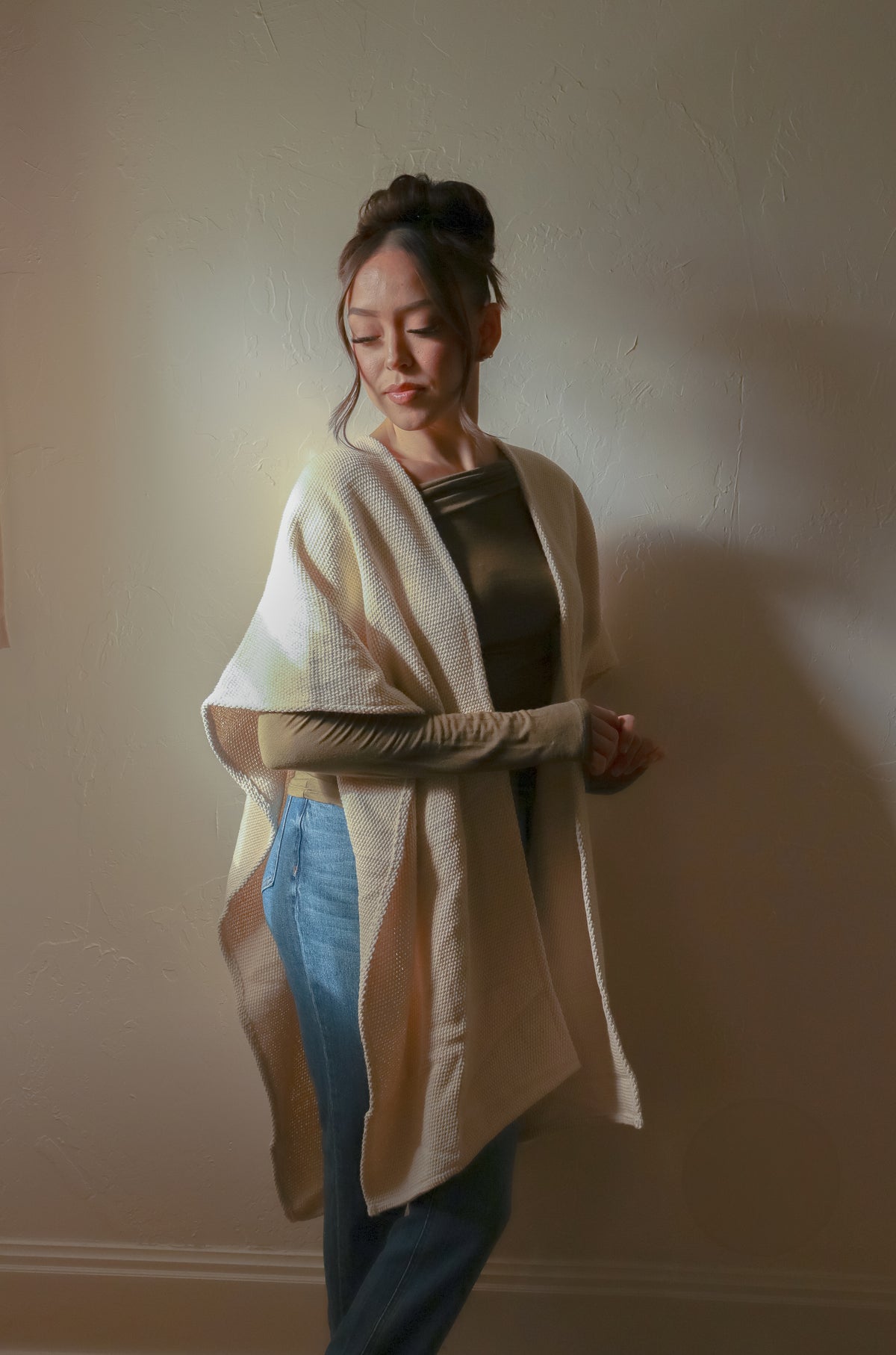 
                  
                    Long Open Poncho | Handwoven in El Salvador
                  
                