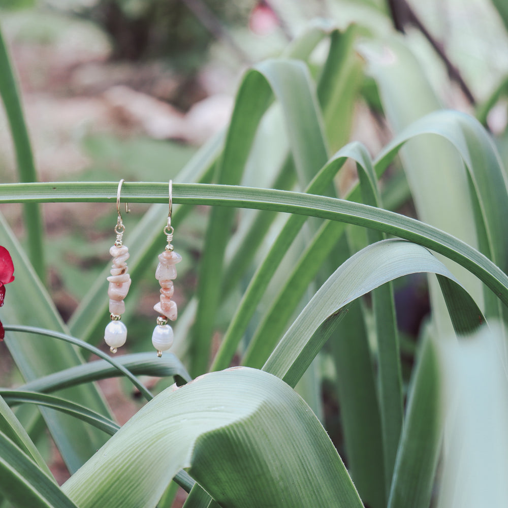 
                  
                    Natural Stone Chip Earrings
                  
                