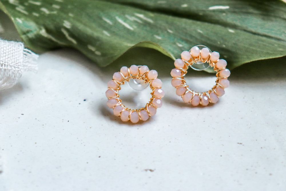 Crystal Circle Studs