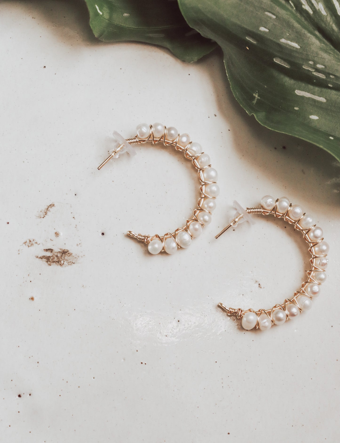 
                  
                    Pearl C Hoops
                  
                