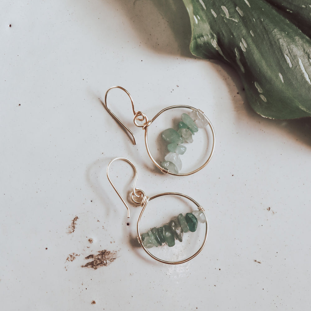 
                  
                    Circle Stone Earrings
                  
                