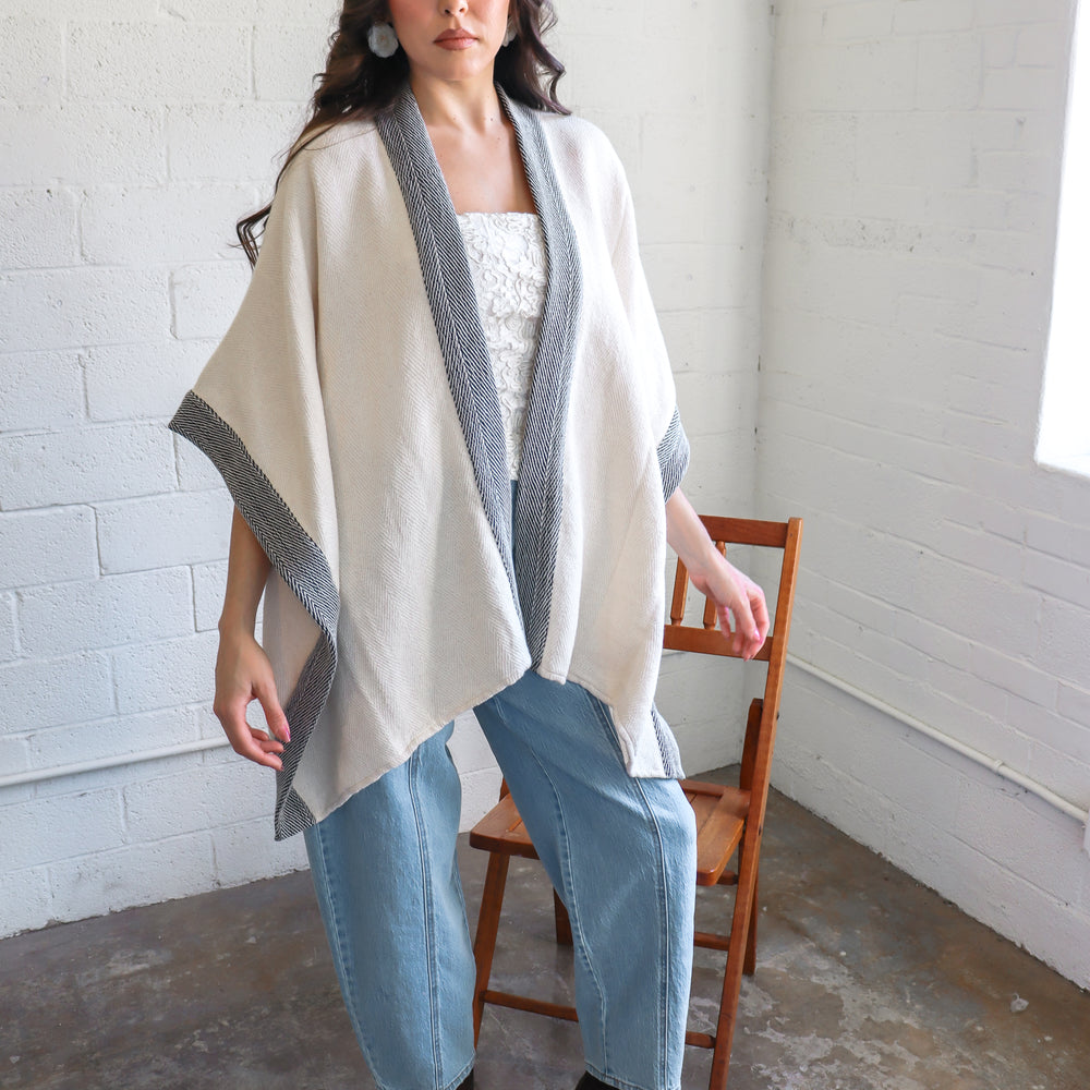 
                  
                    Two Tone Poncho
                  
                