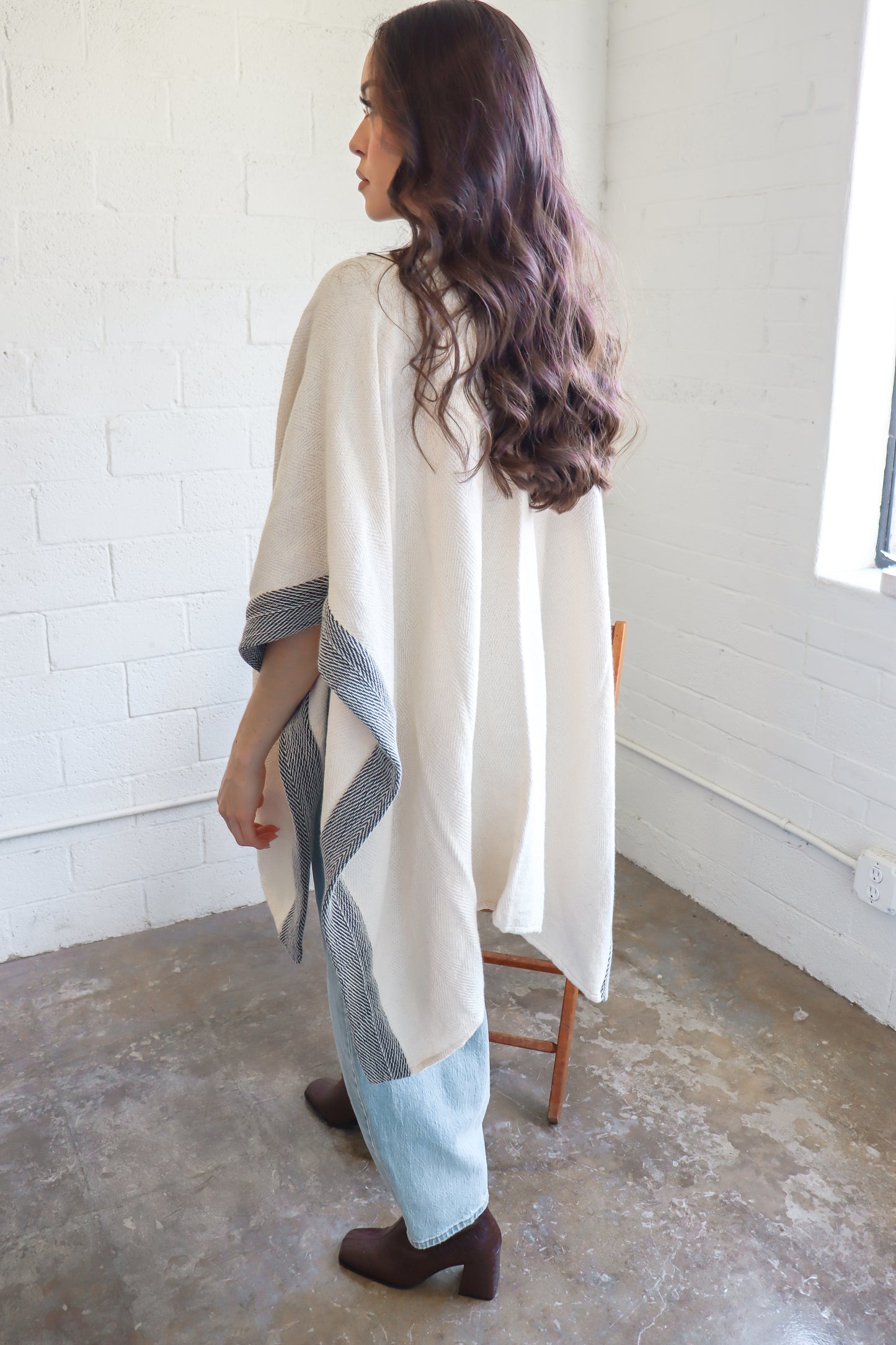 
                  
                    Two Tone Poncho
                  
                