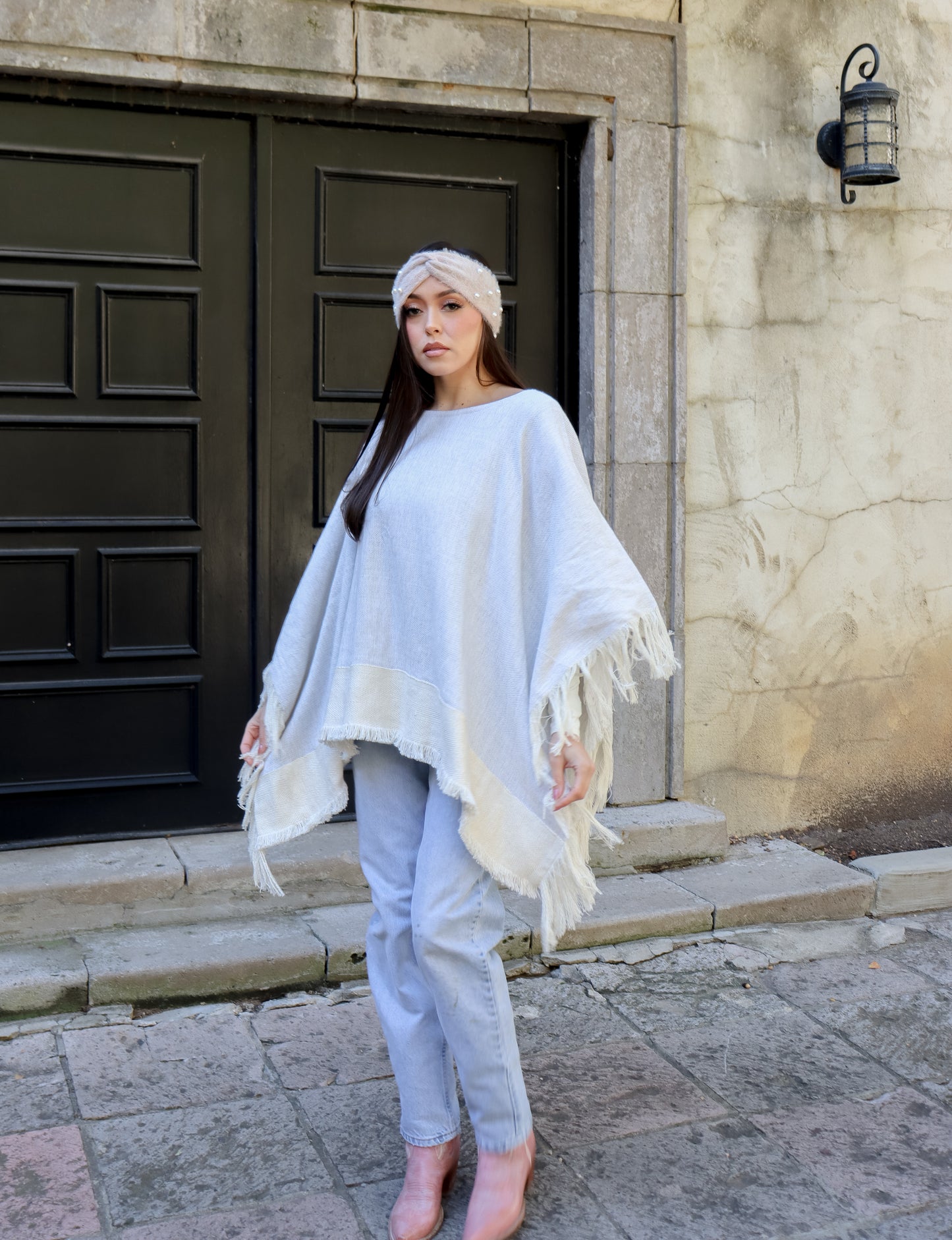 
                  
                    Everyday Two Tone Poncho
                  
                