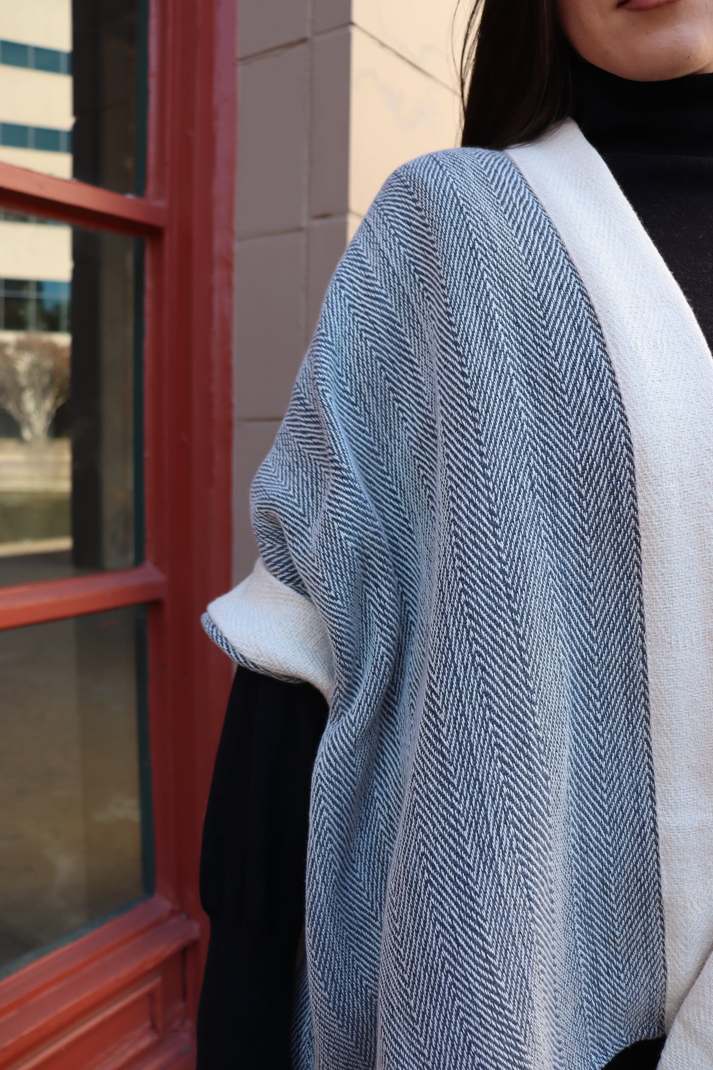 
                  
                    Two Tone Poncho
                  
                