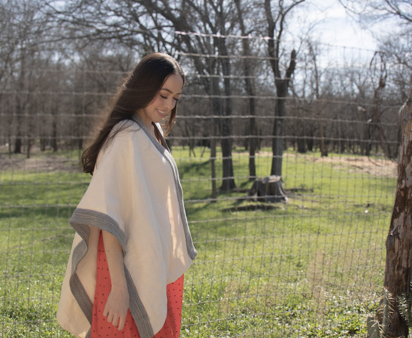
                  
                    Two Tone Poncho
                  
                