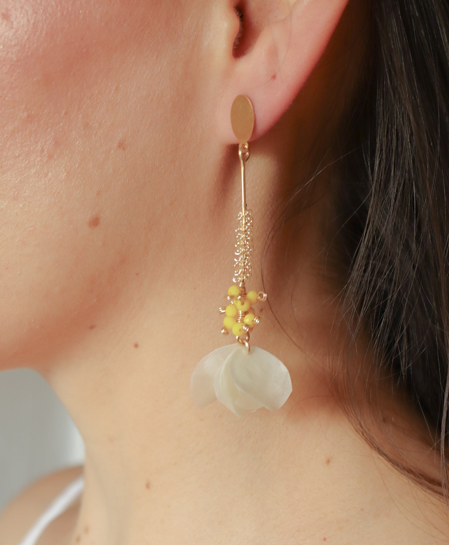 
                  
                    Fish Scale & Crystal Drop Earrings | Handmade in El Salvador by 16 Nuditos
                  
                