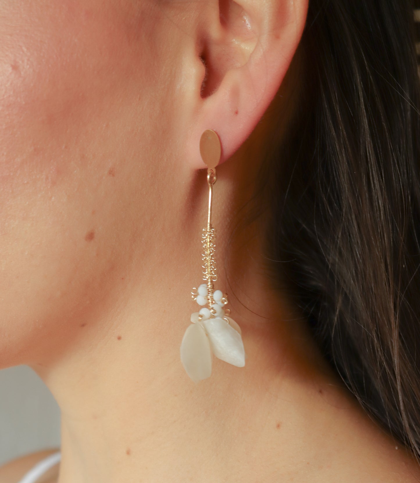 
                  
                    Fish Scale & Crystal Drop Earrings | Handmade in El Salvador by 16 Nuditos
                  
                