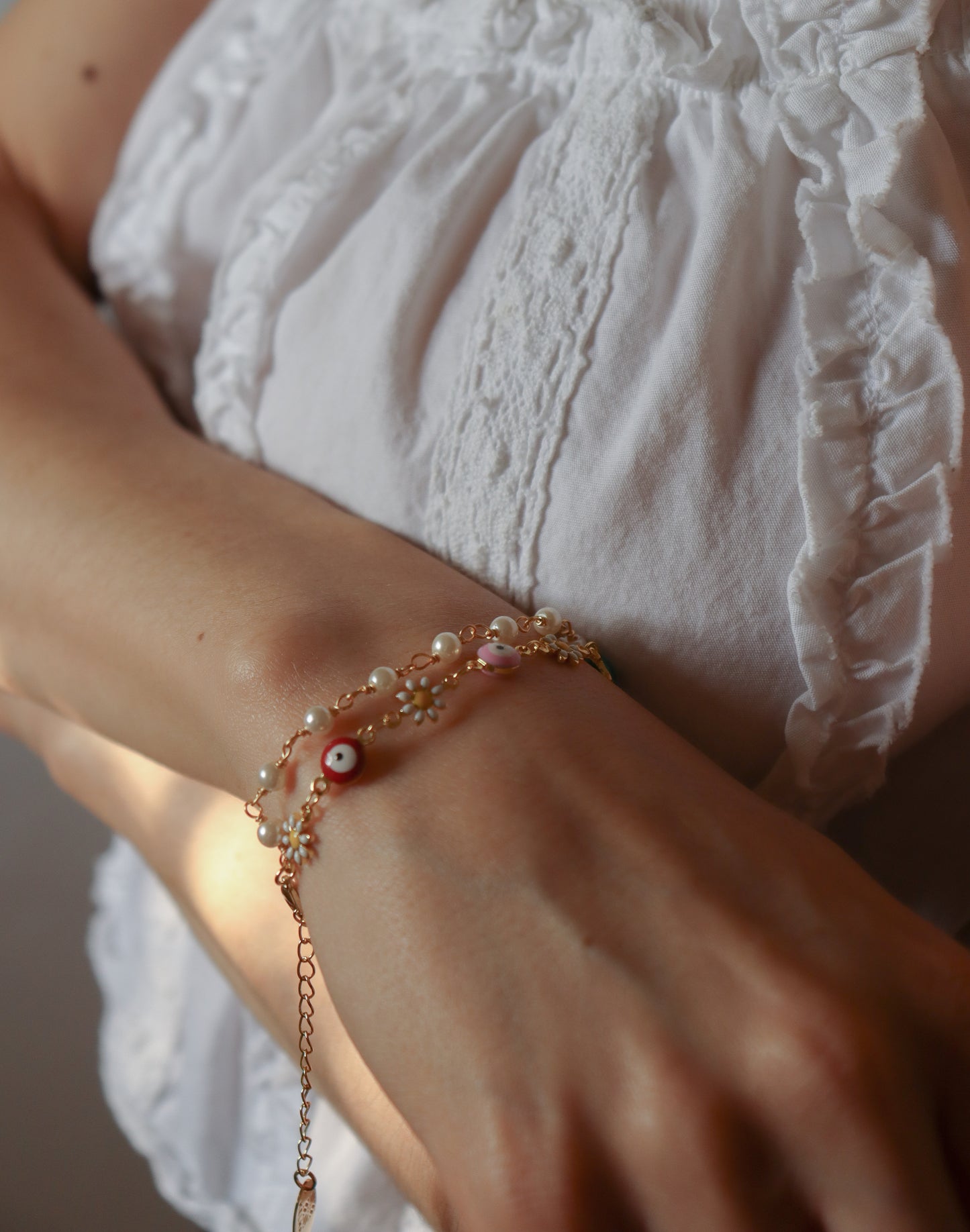 
                  
                    Floral Ojito Duo Bracelet
                  
                