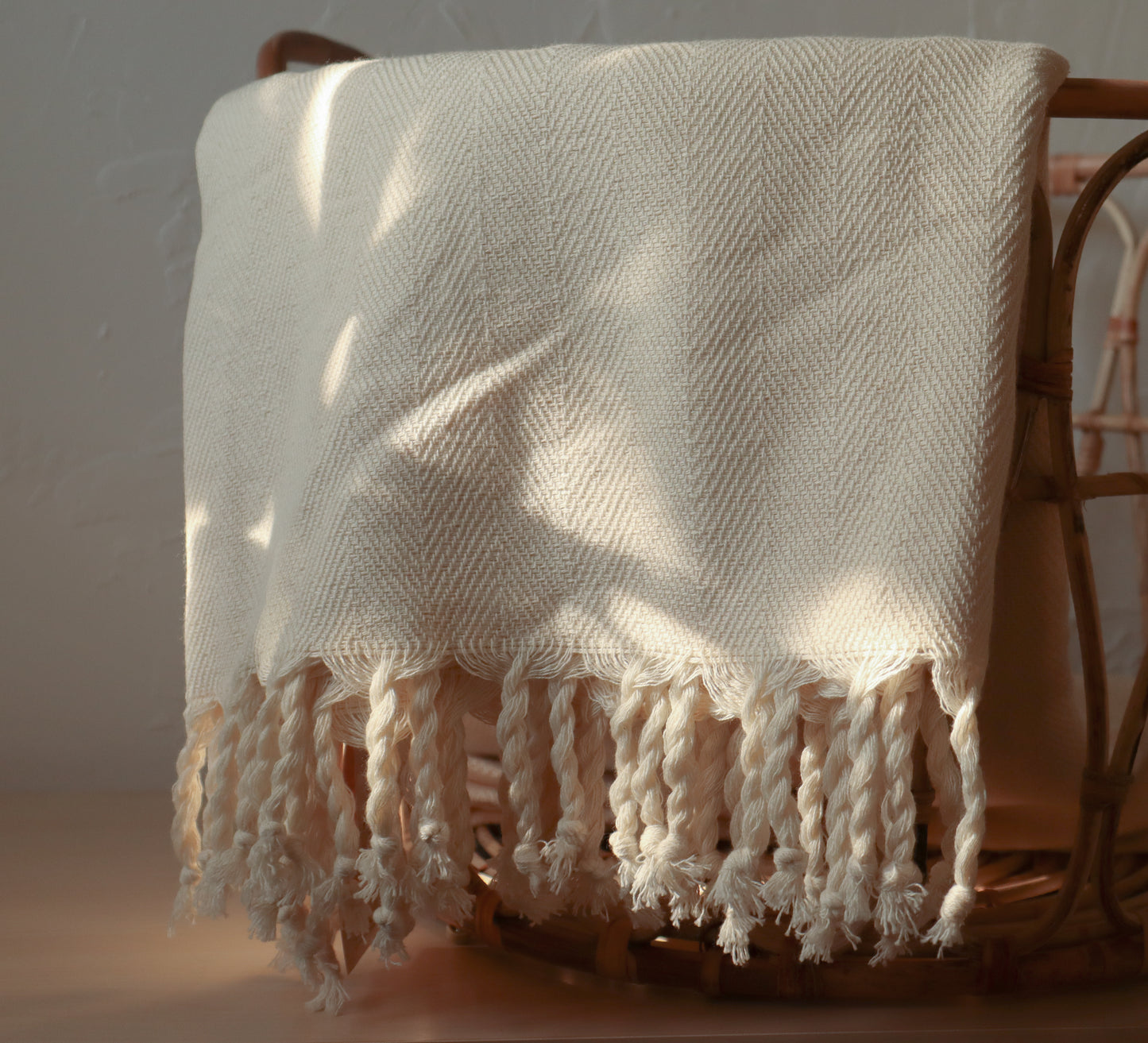 
                  
                    Striped Cotton Throw Blanket | Handwoven in El Salvador by Artesan
                  
                