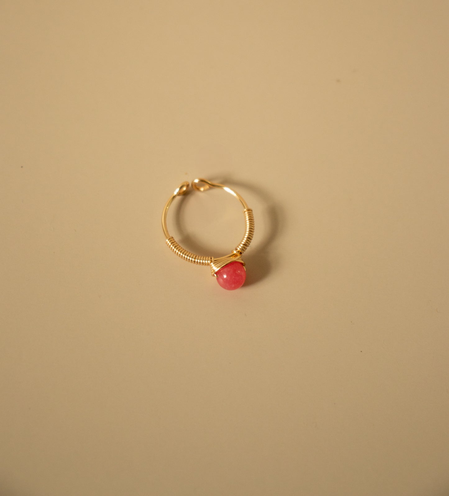 
                  
                    Wire-Wrapped Stone Adjustable Ring | Handmade in El Salvador by Majo Collections
                  
                
