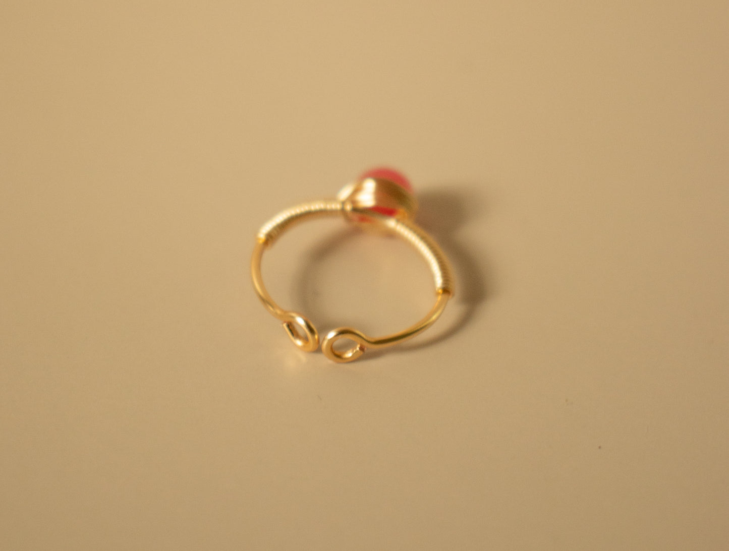 
                  
                    Wire-Wrapped Stone Adjustable Ring | Handmade in El Salvador by Majo Collections
                  
                