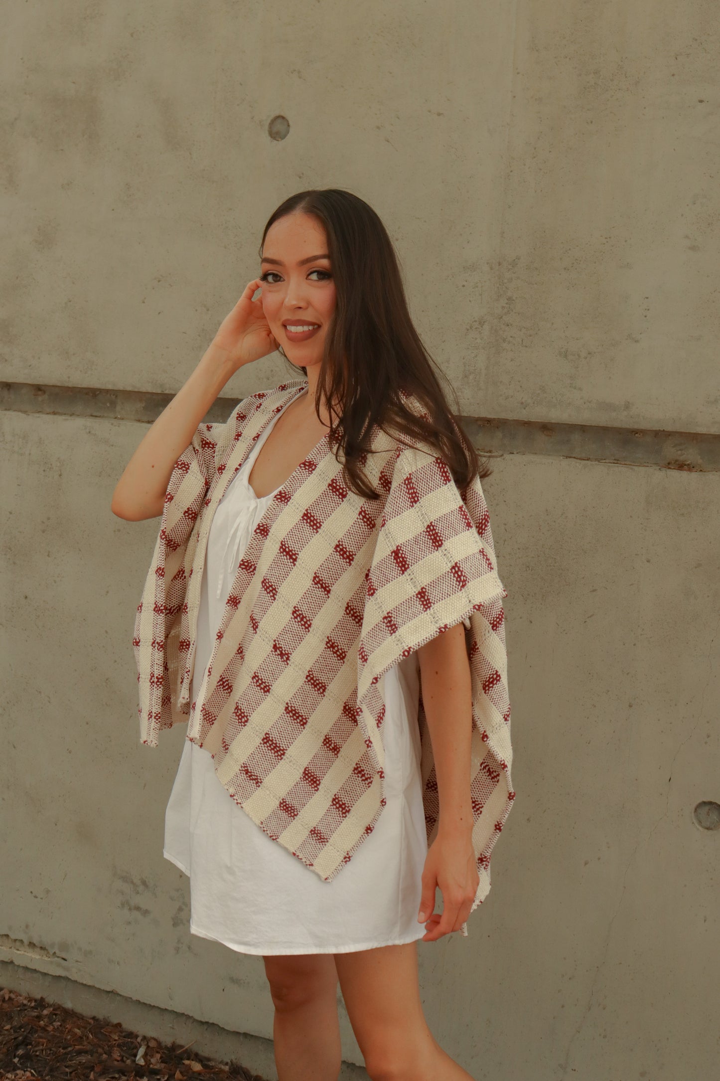 
                  
                    Rustic Woven Poncho | Handwoven in El Salvador by Artesan
                  
                