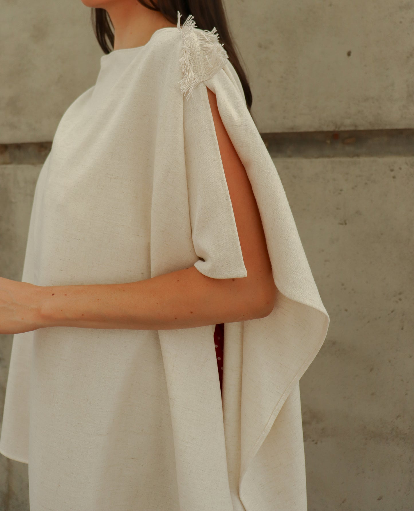 
                  
                    Fringe Shoulder Cape | Handwoven in El Salvador by Artesan
                  
                