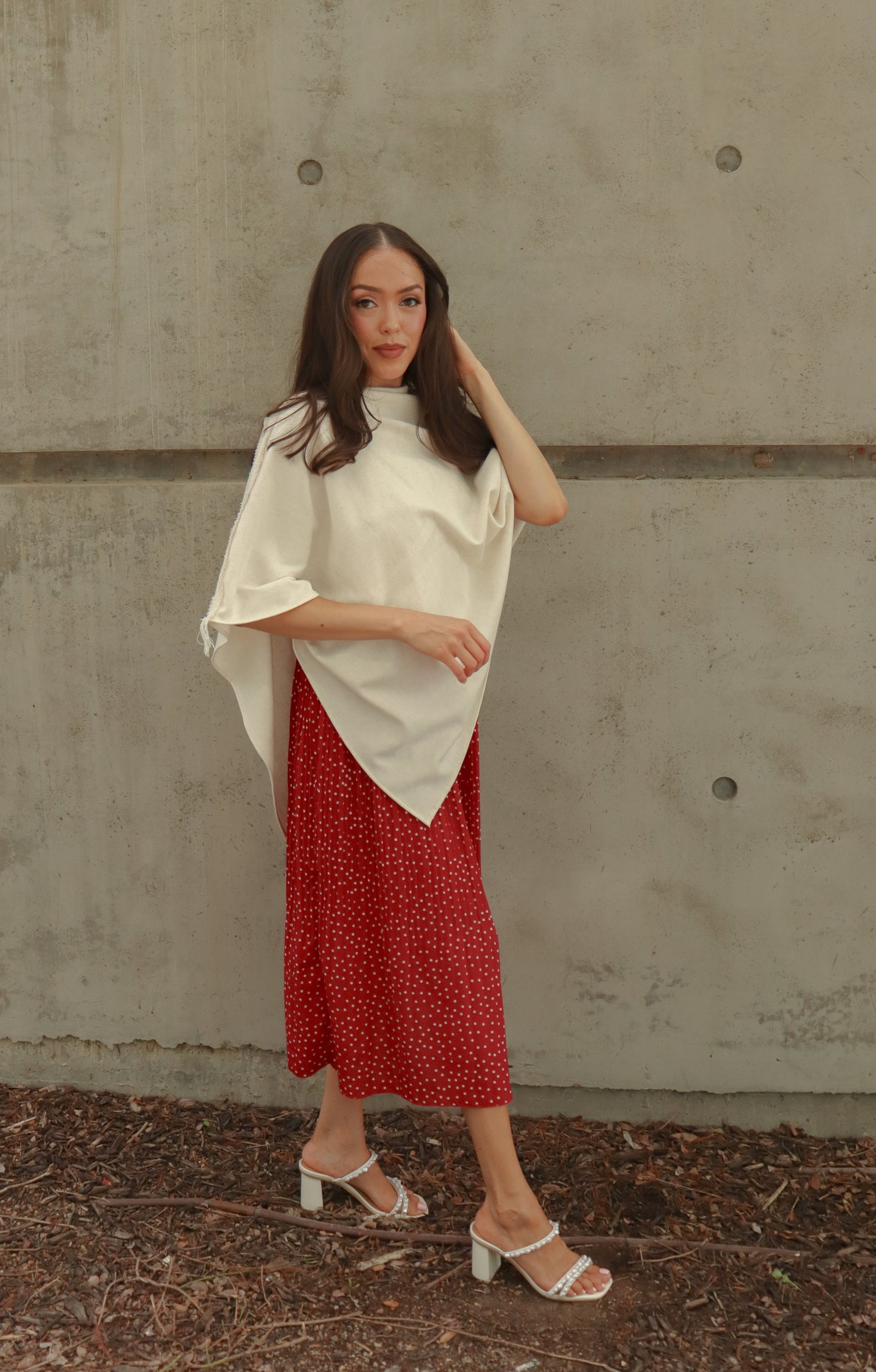 
                  
                    Asymmetric Cotton Cape | Handwoven in El Salvador by Artesan
                  
                