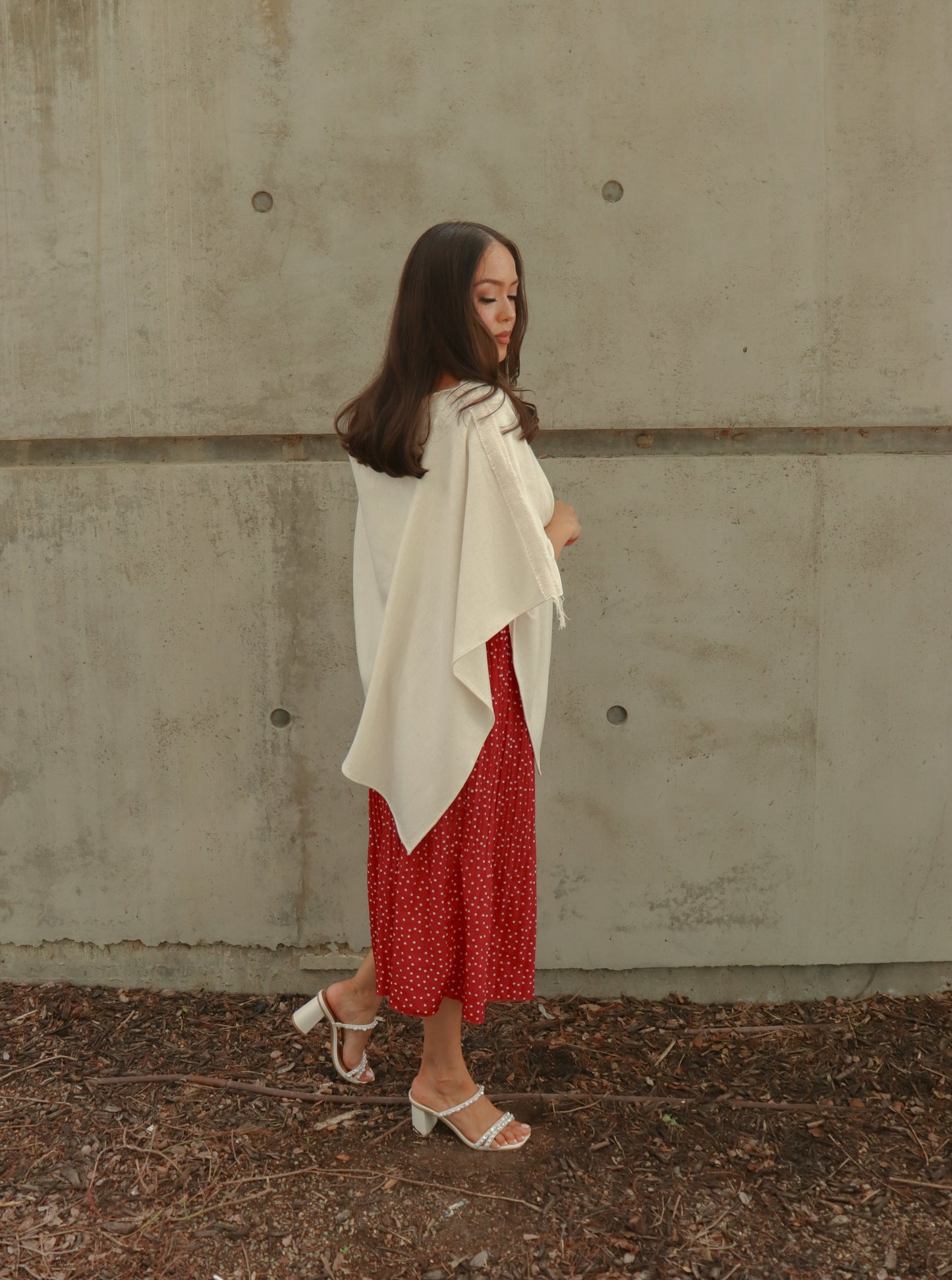 
                  
                    Asymmetric Cotton Cape | Handwoven in El Salvador by Artesan
                  
                