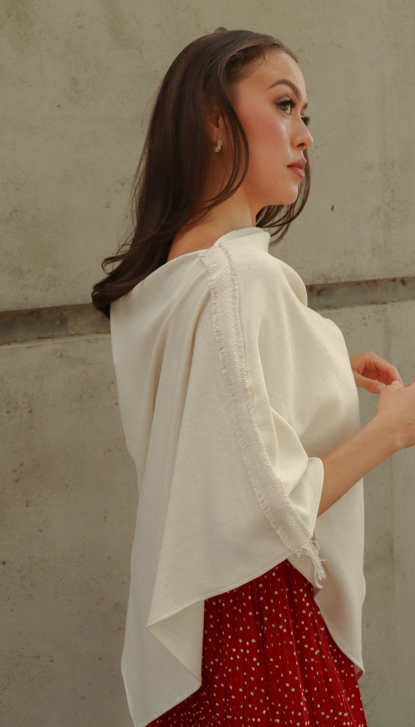 
                  
                    Asymmetric Cotton Cape | Handwoven in El Salvador by Artesan
                  
                