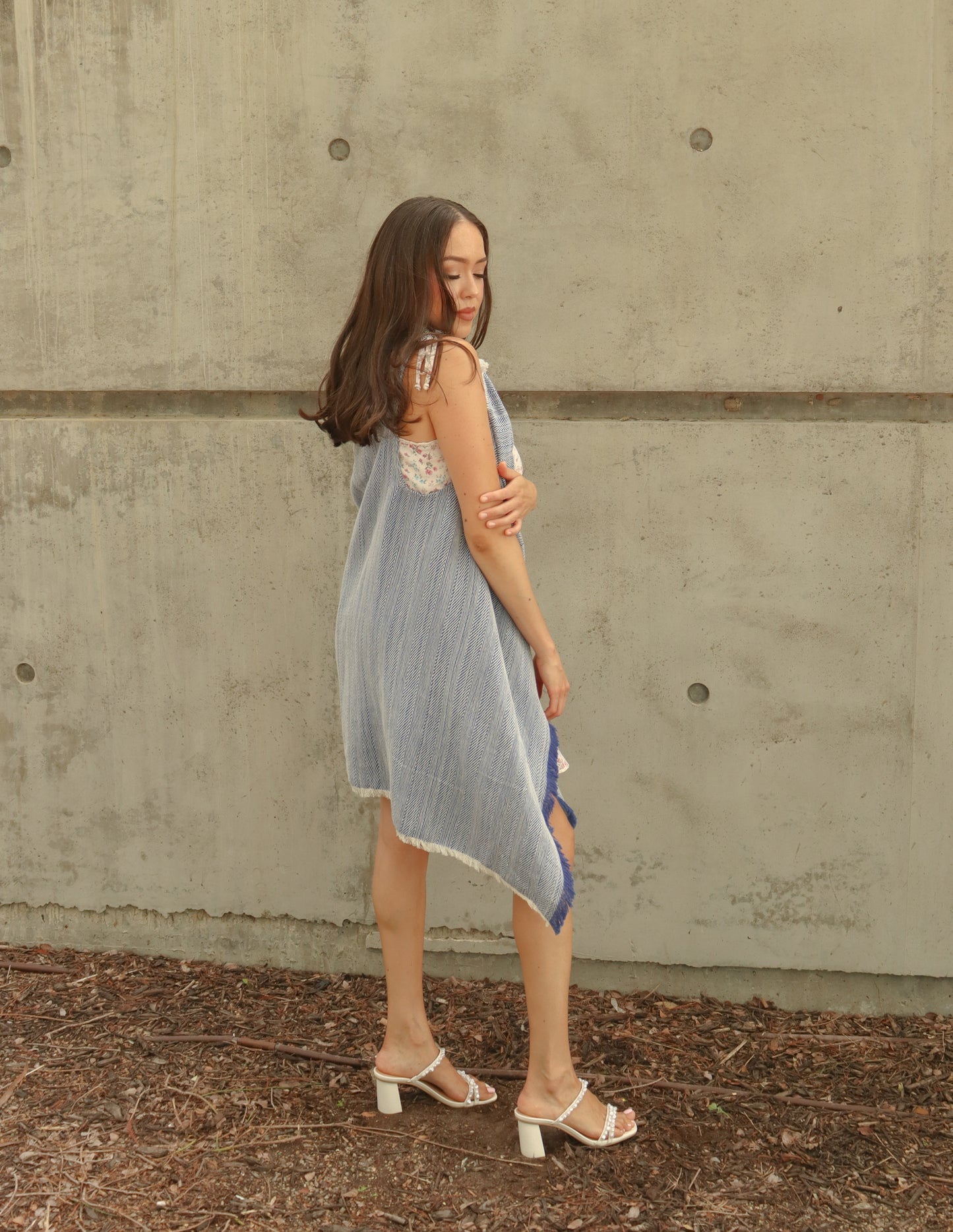 
                  
                    Long Woven Fringe Vest | Handwoven in El Salvador by Artesan
                  
                