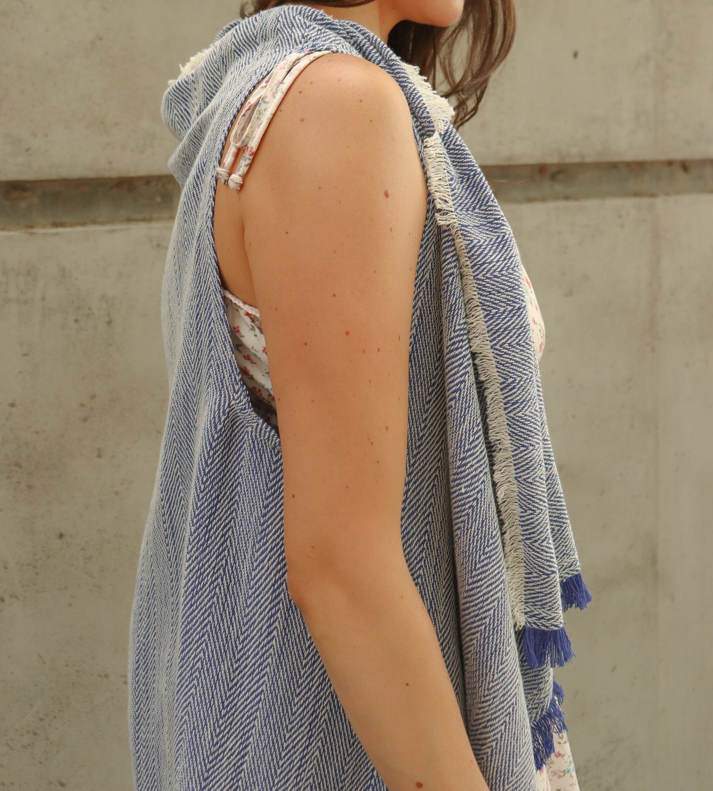
                  
                    Long Woven Fringe Vest | Handwoven in El Salvador by Artesan
                  
                