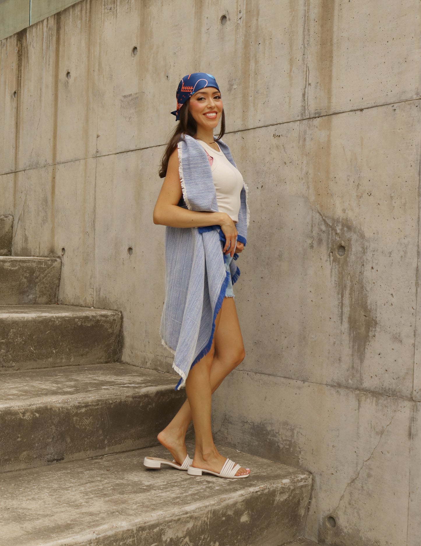 
                  
                    Long Woven Fringe Vest | Handwoven in El Salvador by Artesan
                  
                