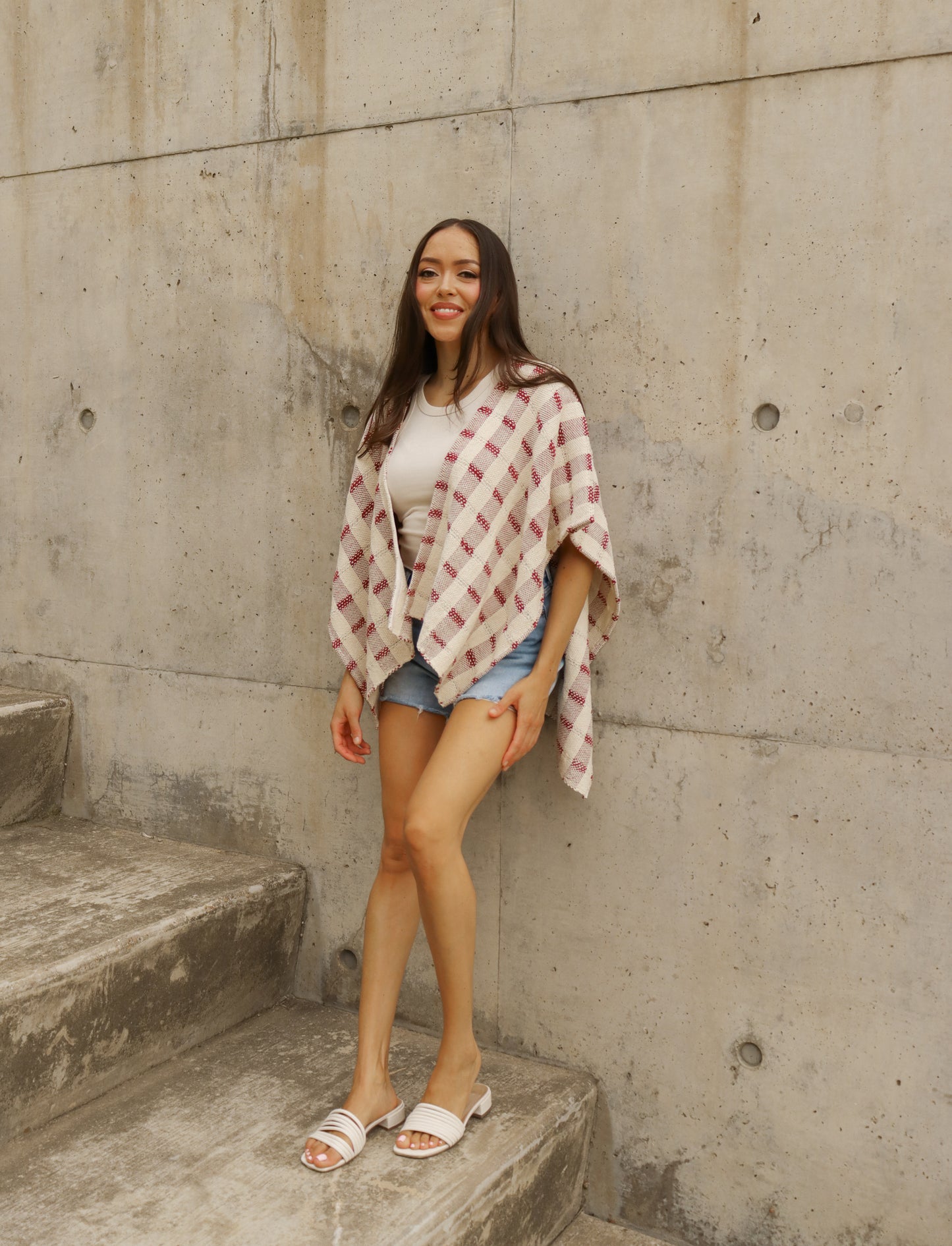 
                  
                    Rustic Woven Poncho | Handwoven in El Salvador by Artesan
                  
                