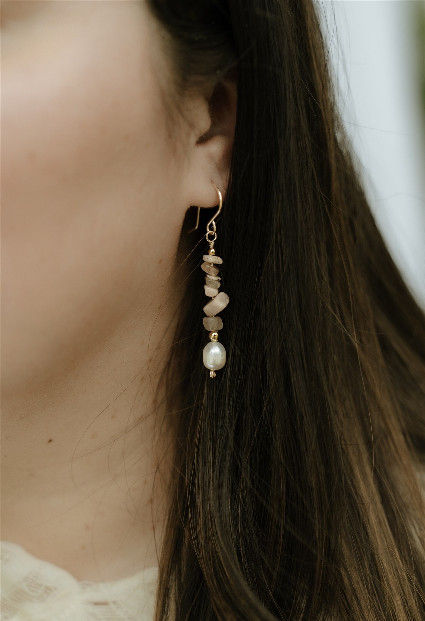 
                  
                    Crystal and Pearl Drop Earrings
                  
                
