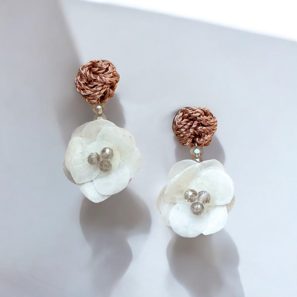 Sea Flower and Copper Earrings